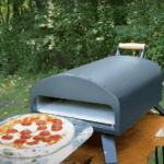 pizza ready to be cooked in bertello oven