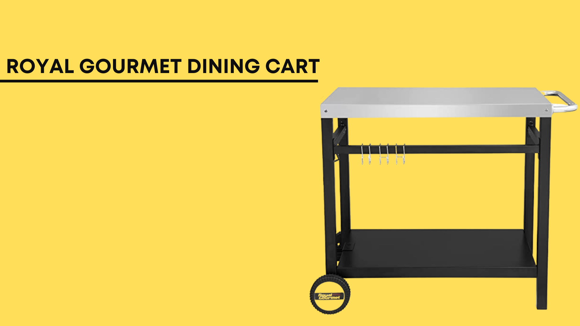 product image of royal gourmet dining cart