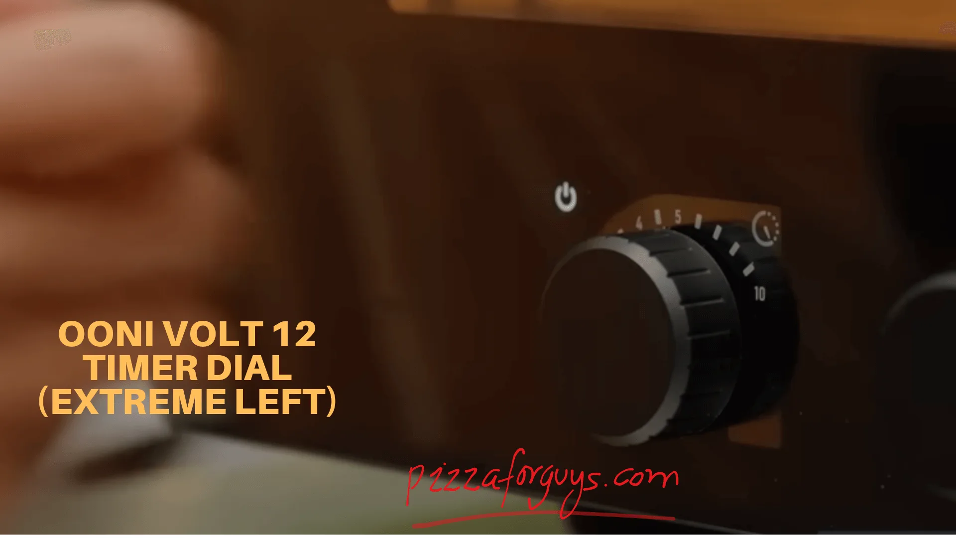 Ooni Volt 12 Timer Dial