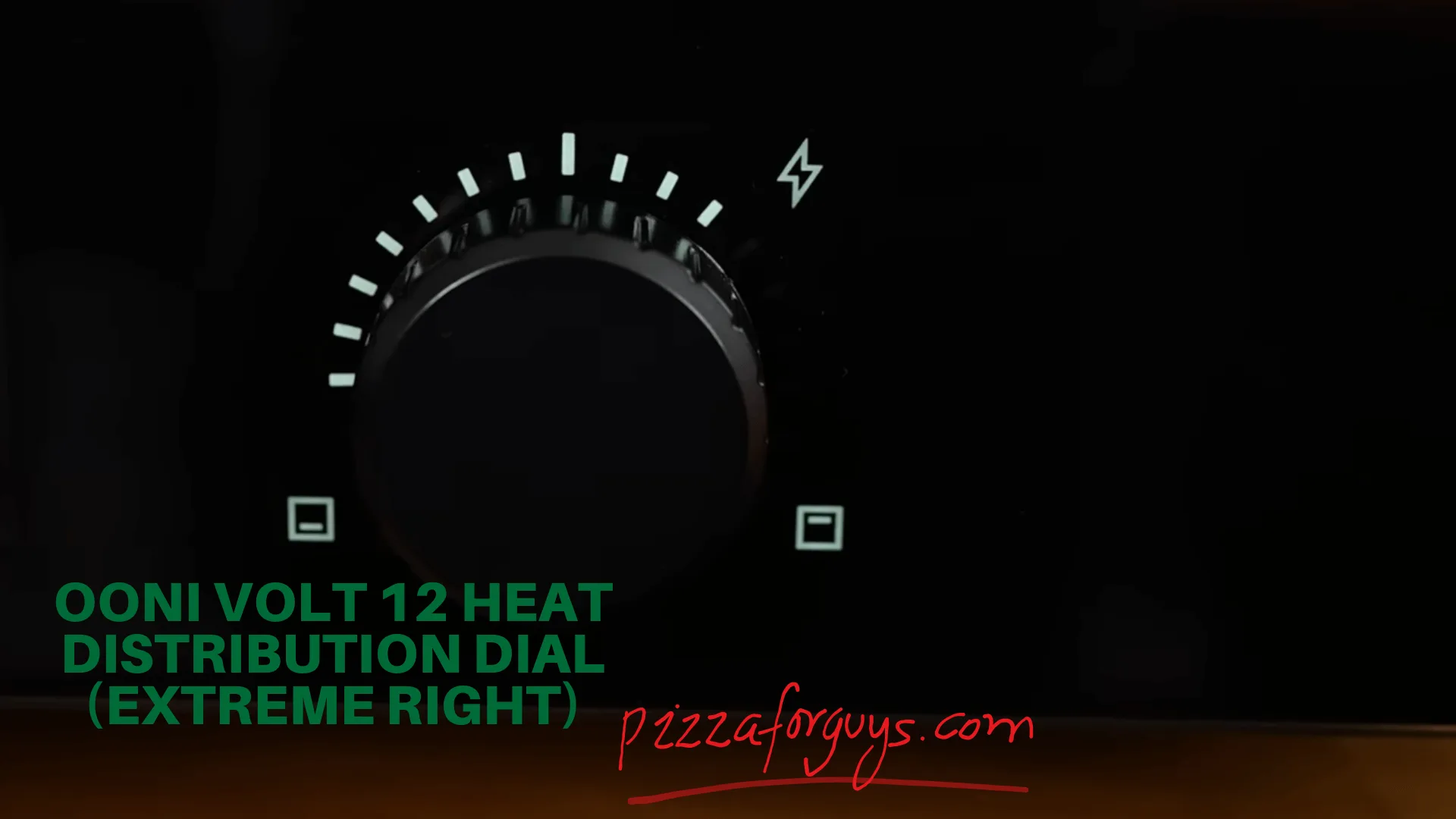 Ooni volt 12 heat distribution dial