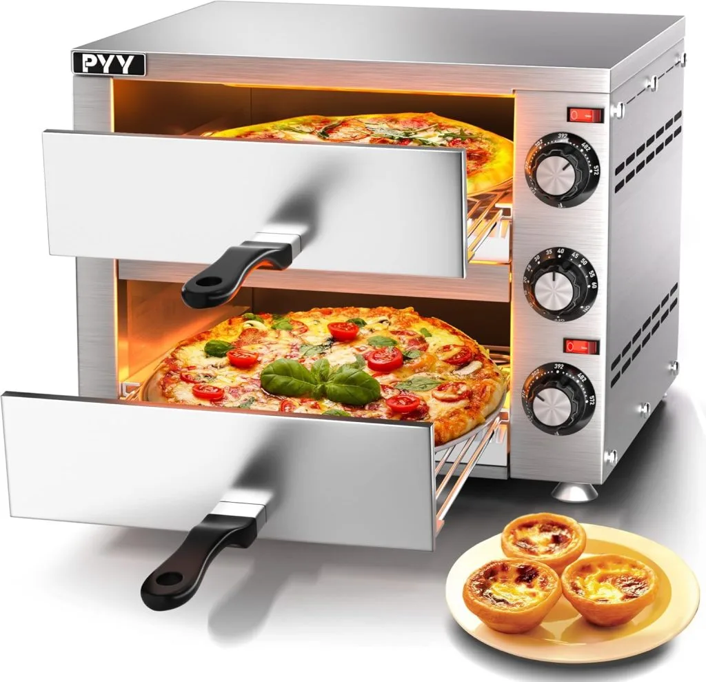PYY Countertop Pizza Oven Electric Indoor Pizza Oven