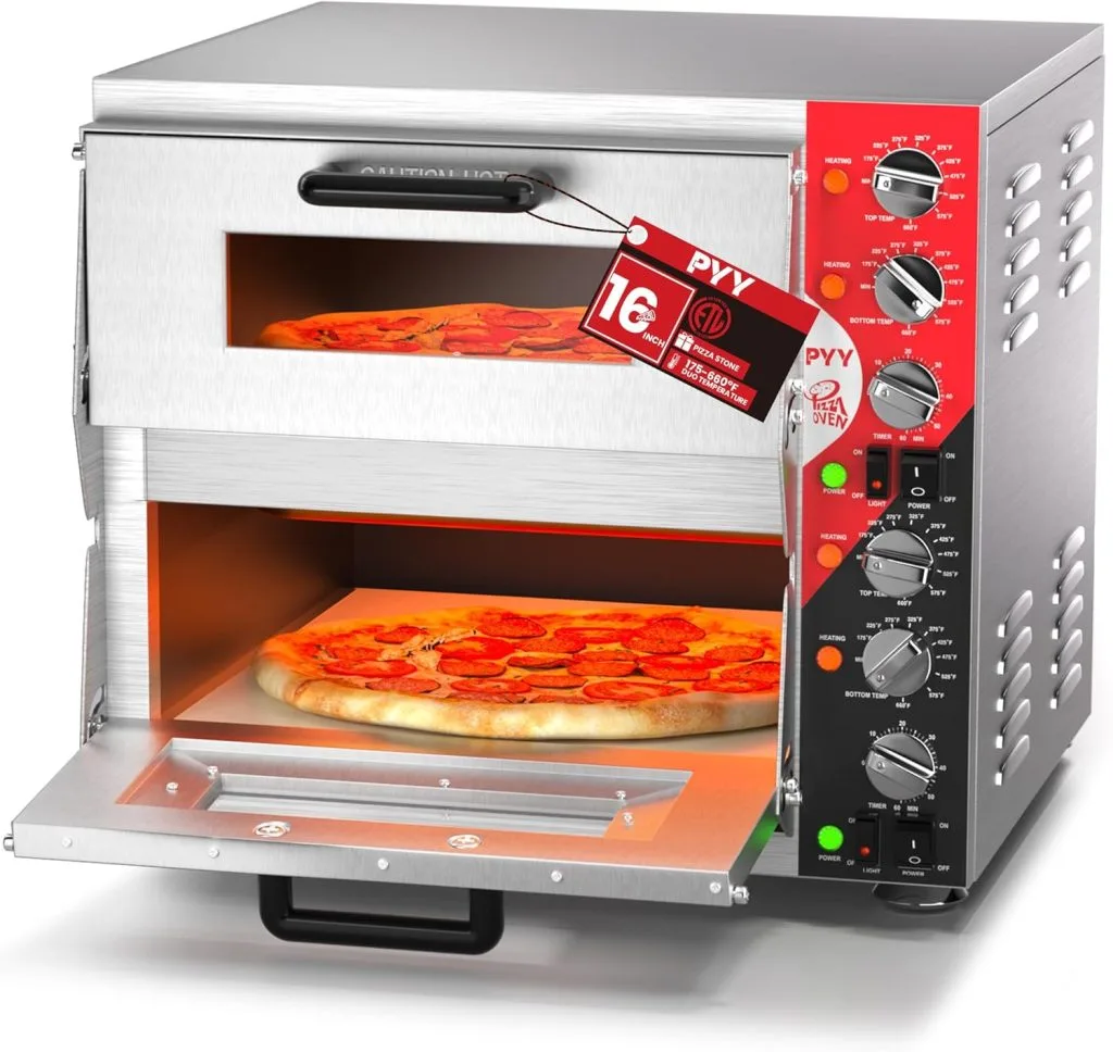 PYY Indoor Electric Double Decker Pizza Oven