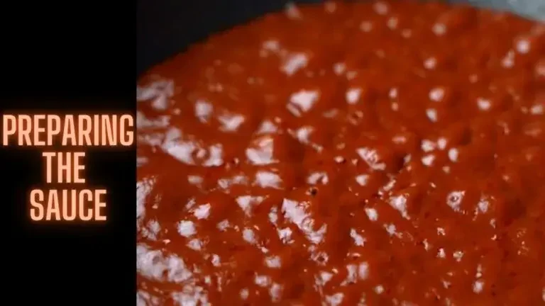 Preparing the sauce