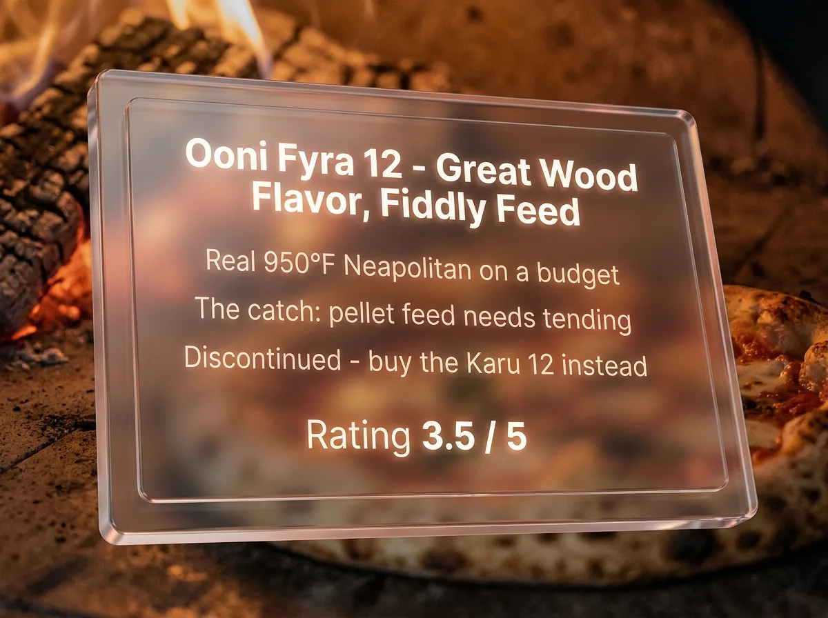 The Ooni Fyra 12 Could Hit 950F and Bake Real Neapolitan Pizza - But Its Pellet Feed Fought You Every Cook, and Now It's Discontinued